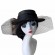 wide brim sinamay Church formal hat Kentucky Derby Fascinator Tea Party Wedding elegant hat for ladies sun hats with mesh veil