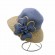 2024 new women Sun Hats paper Straw two tone wide brim beach hat for women cloche hat with flower for Travel Outdoor