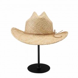 new fashion chic raffia straw quality western cowboy hat beach UPF 50+UV protection sun hat cowgirl hats unisex