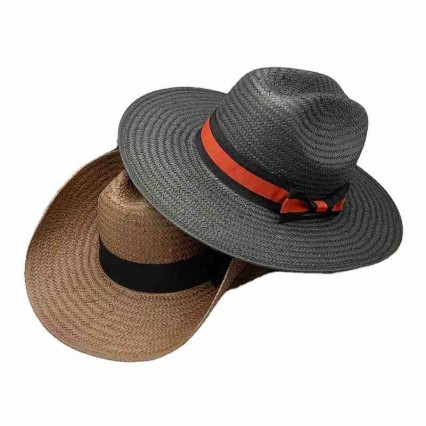 new ready to ship fashion men's wide brim quality paper straw Cowboy Hat cattleman hat Western Shaped Brim beach sun hat