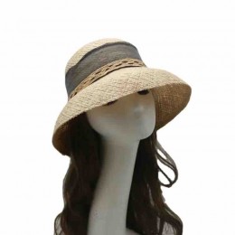 women Sun Hats wide Brim raffia Straw beach hat for women with bowknot bucket cloche hat for Travel Outdoor