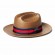 Wholesale natural straw sun beach fedora cowboy hat mens quality straw cowboy hats with stripe ribbon