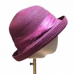 women Sun Hats short Brim raffia Straw floppy beach hat for women with sinamay ribbon cloche hat for Travel Outdoor