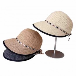 women Sun Hats Wide Brim paper Straw beach hat for women baseball hat knight cap for Travel Outdoor