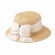 fashion chic 5 colors women ladies sisal straw pearl bowknot ribbon wide brim outdoor dress bucket beach cloche sun hat