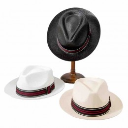 Fashion men women unisex paper Straw Sun Hats Summer Panama hat Beach mens fedora paper straw high quality panama hat