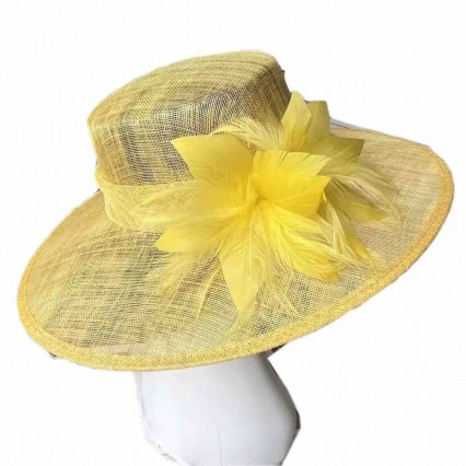 wide brim sinamay Church formal hat Kentucky Derby Fascinator Tea Party Wedding elegant hat for ladies sun hats for women summer