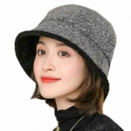 8 colors fashion winter warm women blank fleece bucket hat Stylish Fisherman cap hats