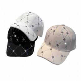 men women fashion black rhinestone Clover peaked brim baseball gorras trucker hat golf tennies dad trucker hat