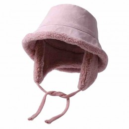 artificial fur Fluffy Plush Bucket Hat Thick fuzzy Cap for Skiing Cycling Camping Hiking winter hats with ear flaps