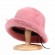 fashion woman winter hats Soft rabbit Fur Bucket Hats Fluffy Winter Warm Fisherman Cap custom hats pink