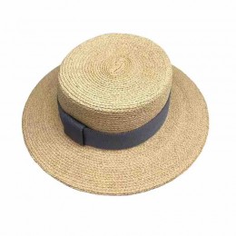 ready to ship fashion men Women beach UV protection UPF50+ Sun Hats fedora raffia straw hat boater hat with ribbon