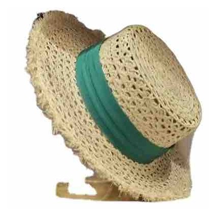 women Sun Hat Flat Top boater Summer Beach fringe brim fedora raffia straw panama hats wholesale