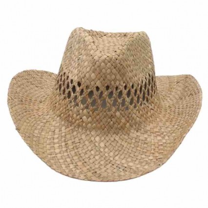 fashion men women pirate wide brim natural grass straw fishing Western Cowboy cowgirl Hat cattleman beach sun hat