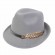 new fashion chic women metal leather short stingy Brim fedora hats