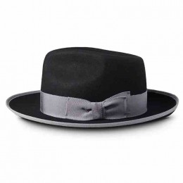 ready to ship new clothing men's 100% australia wool felt feather gentleman trilby fedora hats for men