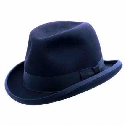 Stylish 100% australia wool felt Upturned short Brim Fedora Trilby Men/Women Snap Brim Vintage mens dress hats wholesale