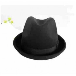 Stylish 100% australia wool felt Upturned short Brim Fedora Trilby Men/Women Snap Brim Vintage mens dress hats wholesale