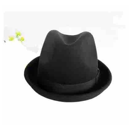 Stylish 100% australia wool felt Upturned short Brim Fedora Trilby Men/Women Snap Brim Vintage mens dress hats wholesale