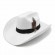 fashion chic felt cowgirl hat feather western cattlemen white cowboy hats wholesale