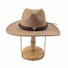 new fashion felt cowboy hats for sale cowgirl hat ranchers wide brim hat with chain