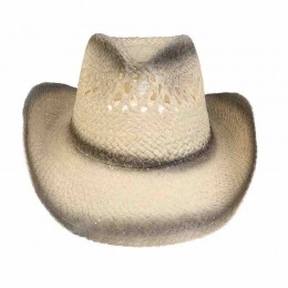 Wholesale paper straw fedora mens mexican straw painted cowboy hats