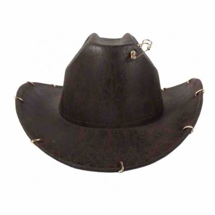 fashion PU leather felt womens cowboy hats for sale cowgirl hat ranchers wide brim hat with pin