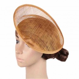 wholesale Women's sinamay Church Derby Fascinator Bridal Cap DIY church hat base sinamay Jockey Club millinery hat base