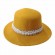 fashion women Wool Felt pearls boater hats fedora gentleman Hat