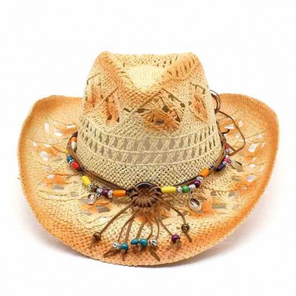 ethic summer handmade crochet cowboy hat woman womens cowgirl hats summer cowboy hats