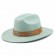 fashion chic retro men women 19 colors green felt rivet leather band western cattlemen cowgirl cowboy hat