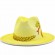 2024 new fashion chic women men unisex yellow felt Graffiti snake fedora hat gentleman panama trilby mens dress hats wholesale