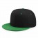 logo can customized Men Women unisex 6 panel snap back trucker hat Baseball Flat Bill gorras green underbrim snapback hat