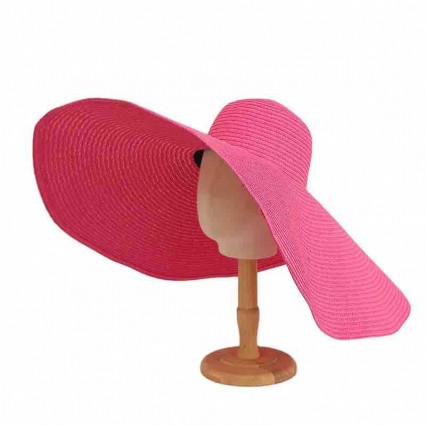 new 17 colors Women 26cm extra Wide Brim environmental paper Straw Hat Big Floppy Foldable Roll up UPF 50+ Beach Sun Hat