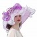 wholesale fashion Women sun hat Ruffles wide brim Kentucky Derby Organza Church wedding Party hat with big flower