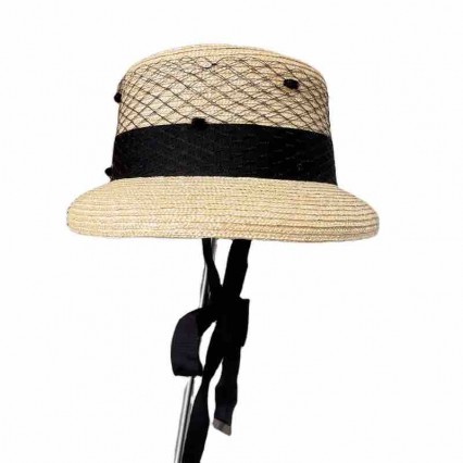 2023 new fashion chic women beach hat wheat Straw bucket cloche Hats Upf50+ UV protection wide brim sunscreen hat for women