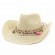 new fashion chic women beige paper Straw cowgirl hats beach UPF 50+UV protection sun hat bulk cowboy hats