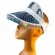 new fashion chic women tennis Beach Golf Festival Iridescent Jeweled tassel shinny Mirrored Plastic Sun Visor Hat