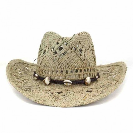 ready to ship bulk men & women natural sea grass straw cattle man salt grass cowboy hat beach sun cowgirl hats women