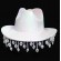 Rhinestone heart tassel Bride Cowgirl Hat Bling Diamond glitter Fringe cowboy Hat Bride to be Bachelorette Parties Engagement Pa