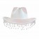 WOMAN 6 colors rhinestone tassel carnival party Iridescent Holographic Space Cowgirl Hat Neon Sparkly Cowboy Hats