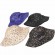 4 colors fashion cotton reversible double sided bucket hat spring autumn Fashion Fisherman party wholesale sequin hats