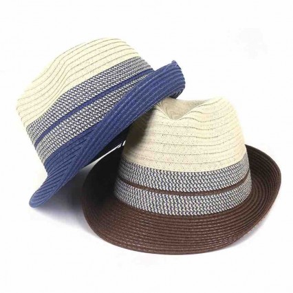 ethnic outdoor travel UV protection short brim paper straw panama hat beach hats for women summer straw female