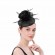 black pillbox Hat Women Hair Clip Kentucky Derby Headband cocktail Tea Party fascinator hats wedding