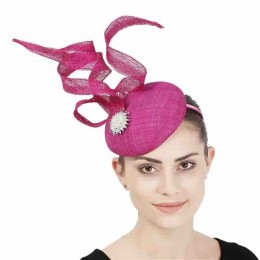 fashion women ladies elegant sinamay pillbox Party dinner Fascinators Hat Kentucky Derby Hat hand band Cocktail hat with diamond