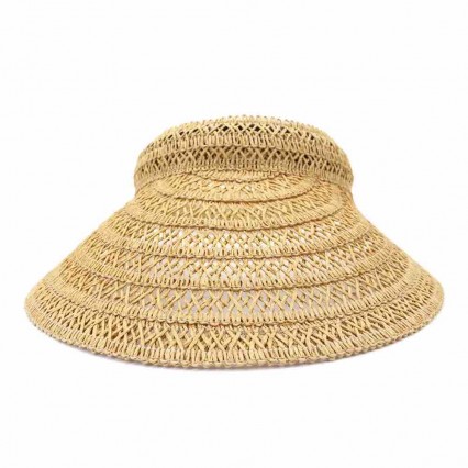 2024 new fashion chic summer hat for women wide brim UV protection Sun beach Visor hat Tourism sun blocking hats