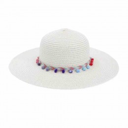 2024 new UPF50 beach hats for women summer straw female paper straw wide brim womens dress hats