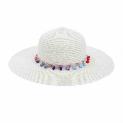 2024 new UPF50 beach hats for women summer straw female paper straw wide brim womens dress hats