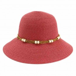 fashion chic ladies paper straw bucket hat outdoor beach hats for women summer straw female cloche sun hat