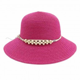 fashion chic ladies paper straw bucket hat outdoor beach hats for women summer straw female cloche sun hat